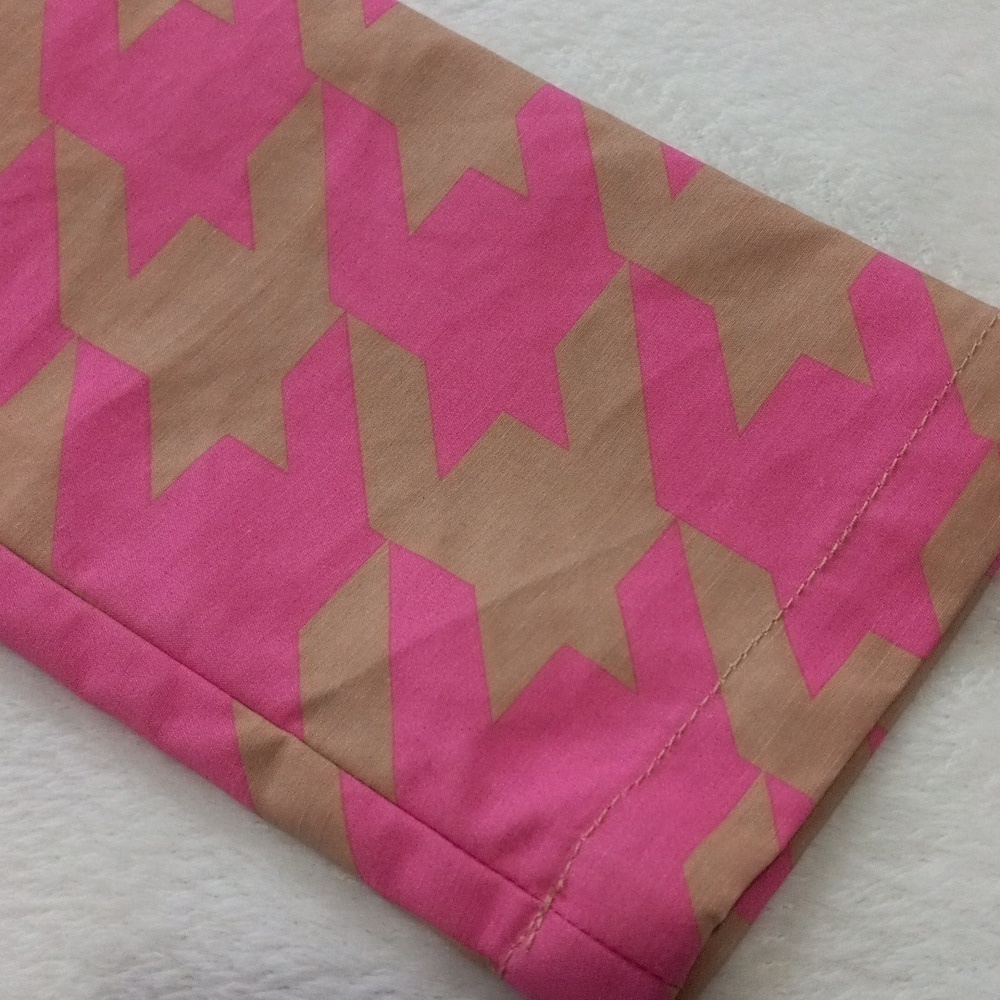 Isaac Mizrahi Target 20th Anniversary Collection Pink & Tan Houndstooth Trench - Picture 12 of 16